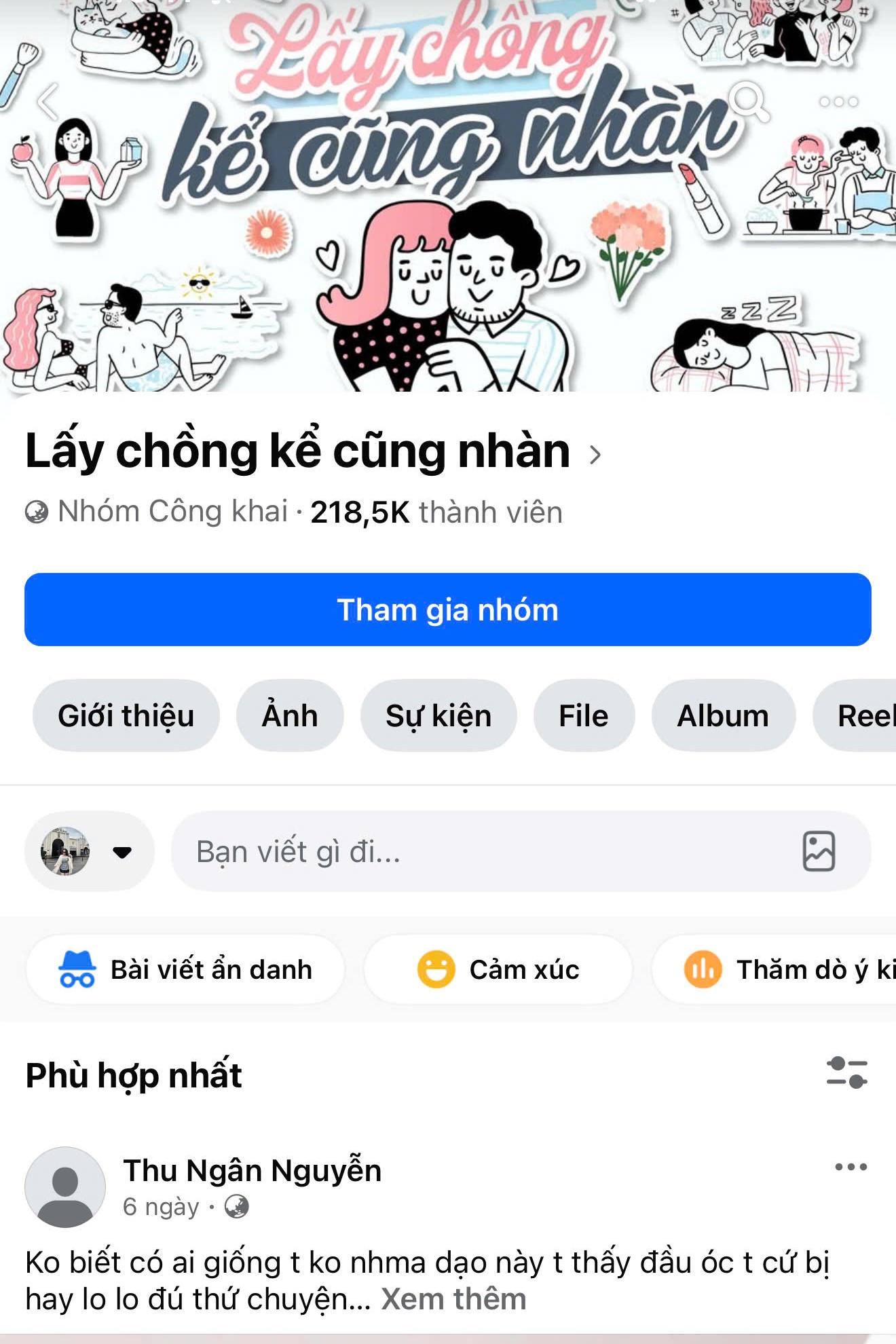 Gropup Lấy chồng kể cũng nhàn